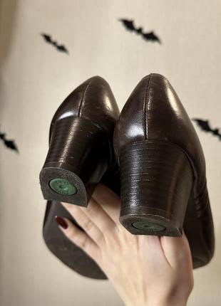 Туфли в винтажном стиле ретро стиль винтаж кожа обуви ортопедические7 фото