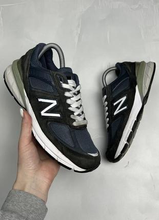 Оригинальные кроссовки new balance 990v5 made in usa замш