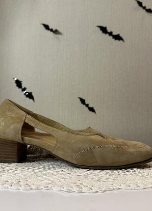 Туфли в винтажном стиле ретро замш7 фото