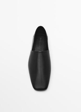 Кожаные лофнры, мокасины massimo dutti pp 373 фото