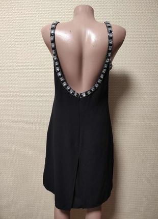 Вечернее черное платье с открытой спиной и болеро3 фото