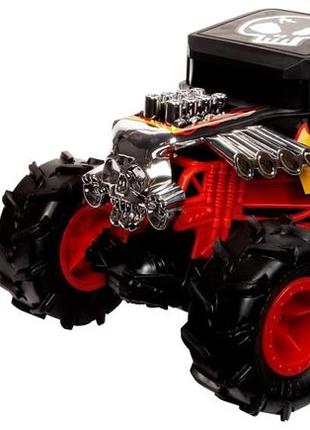 Hot wheels rc monster trucks bone shaker в масштабі 1:15, іграшкова вантажівка з дистанційним керуванням і дорожніми шинами