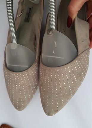 Ніжні тілесні туфлі лодочки босоніжки зі стразами сваровскі4 фото