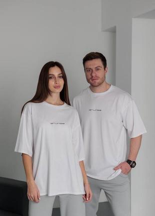 Базова футболка оверсайз ❤️ белая и черная футболка ❤️ футболка унисекс ❤️ мужская / женская футболка