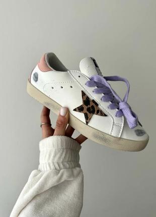 Голден кеды женские golden goose 4 ggdb leopard star9 фото