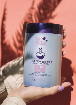 Бoтокc love potion blond tox blond матирующий для блондинок 1000 мл