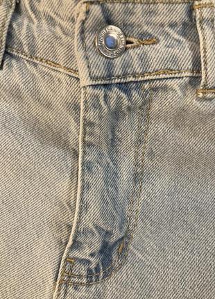 Светлые, голубые летние джинсы клеш3 фото