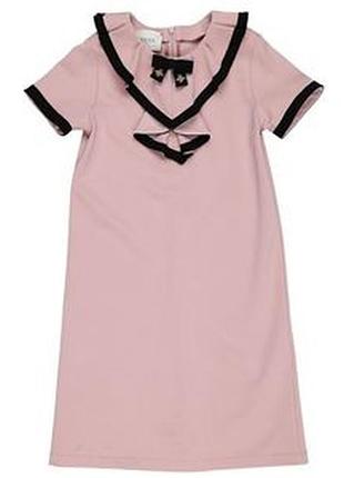 И снова gucci для женщин: пудровое платье, оригинал