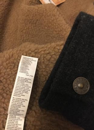 Стильная  демисезонная шерстяная курточка рубашка/бомбер fatface 50 % шерсти7 фото