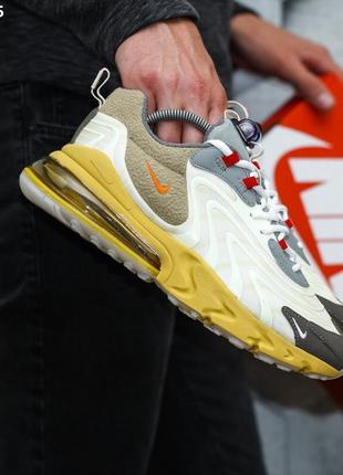 Кросівки travis scott x nike air max 270 react4 фото