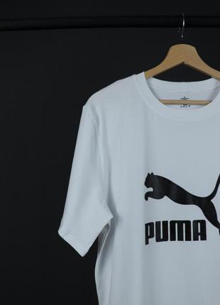 Мужская футболка белая с принтом puma собственный пошив2 фото