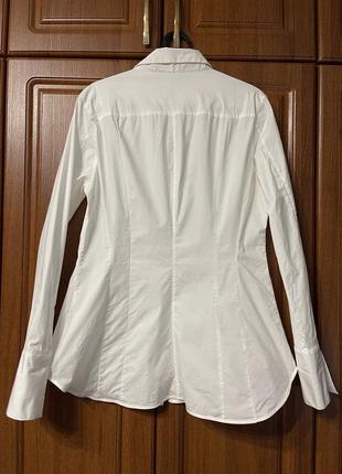 Белая рубашка интересного кроя massimo dutti cos3 фото