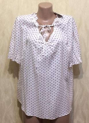 Натуральна блуза зі штапелю tu", р.18