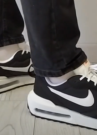 Кросівки nike air max dawn black white 6