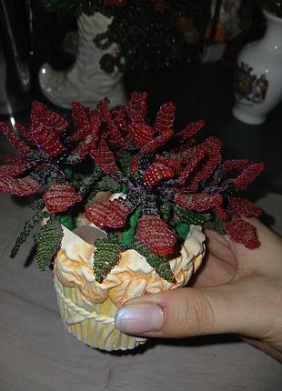 Маки из бисера