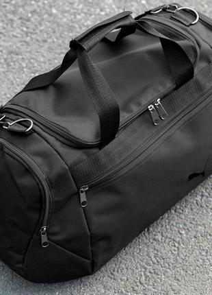 Спортивная сумка дорожная puma tales черная для поездок и тренировок на 36 литра3 фото