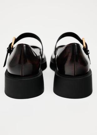 Лакированные туфли в стиле мэри джейн zara new3 фото