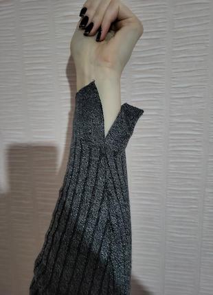 Базовое мини платье в рубчик10 фото