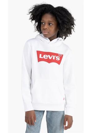 Детская белая худи на флисе levi's®