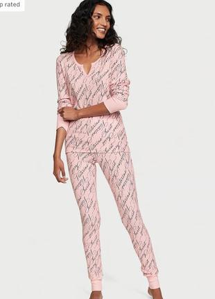 Термо пижама виктория секрет оригинал victoria’s secret thermal long pj set