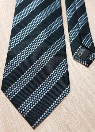 Conwell - краватка чорна в смужку - чоловіча галстук мужской