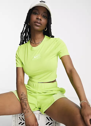 Новая футболка nike air кроп топ. оригинал
