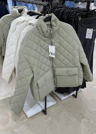 Демисезонная стеганная куртка zara7 фото
