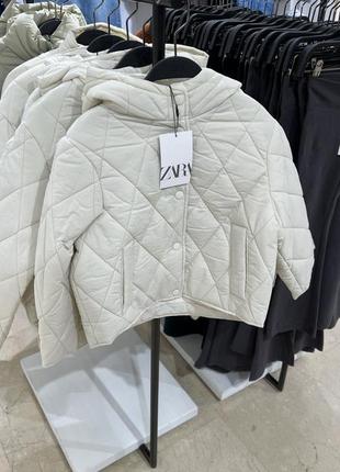 Демисезонная стеганная куртка zara1 фото