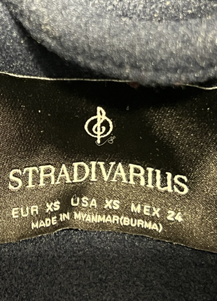 Темно-синє пальто stradivarius3 фото