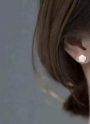 Серьги гвоздики цветочная прелесть