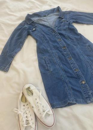 Джинсовое платье джинсовый сарафан5 фото