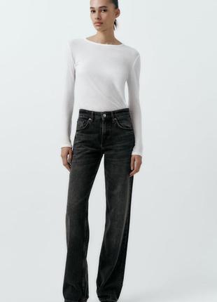 Zara wide leg середня посада