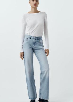 Джинси wide leg zara