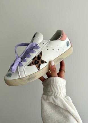 Женские кроссовки golden goose 
ggdb leopard star1 фото