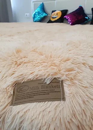 Плед травка, травка персиковый травка