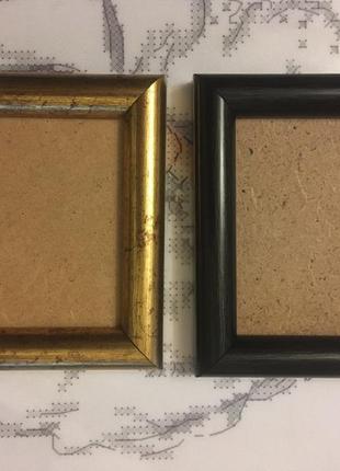 Багетная фоторамка 7х8 см (окно 6х7 см) или ваш размер .стекло,двп,крепление