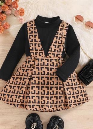 Дитячий костюм, гольф, спідниця