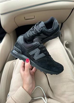 Кросiвки new balance 574 full black premium