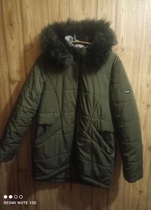 Куртка зимняя с капюшоном размер 401 фото
