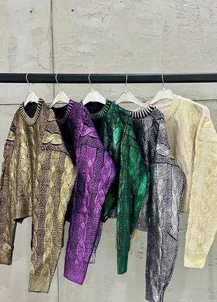 Кофта з блискучої тканини 3