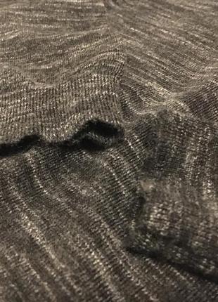 Меланжевый серый  пуловер next премиум 100% шерсть мериноса8 фото