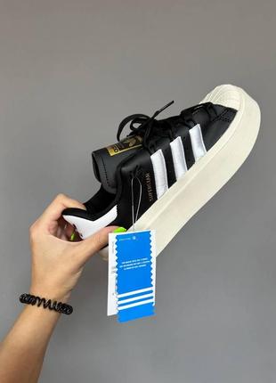 Кроссовки adidas superstar bonega black / white6 фото