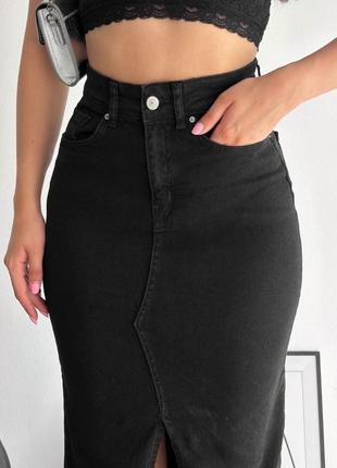 Юбка с разрезом