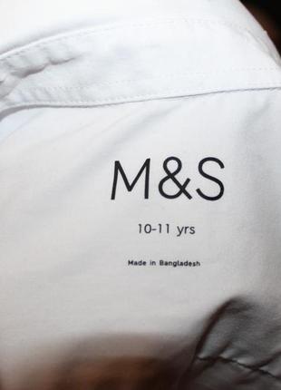 Белая рубашка мальчику 10-11 лет от marks&spencer, англия2 фото