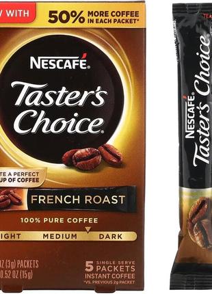 Nescafé тейстерс чейс растворимый кофе френч роаст 5 пакетиков 3 г нескафе растворимый nescafe 93879