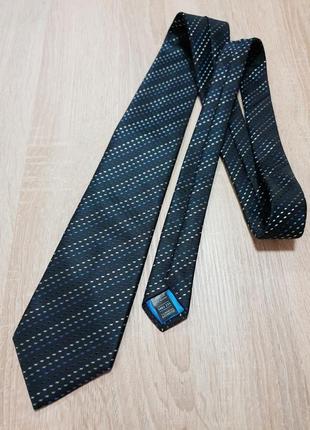 Marks &amp; spencer - галстук черный в полоску - мужская галстук мужественный2 фото