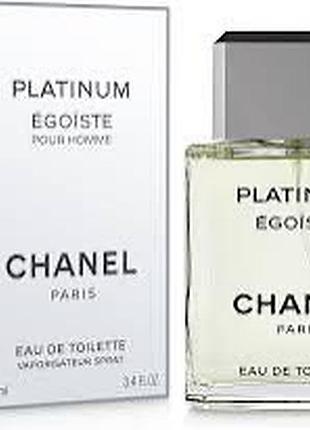Egoiste platinum chanel туалетная вода 100мл