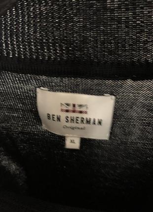 Мужской гольф свитер пуловер ben sherman черный4 фото