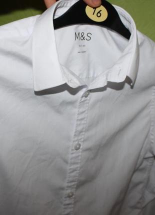 Белая рубашка мальчику 10-11 лет от marks&spencer, англия3 фото