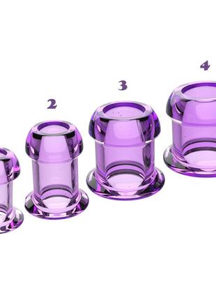 Анальная пробка фиолетовая размер 1